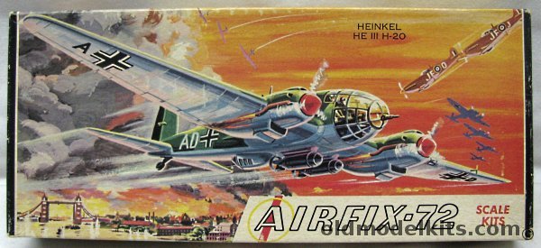 Airfix 1/72 Heinkel He-111 H-20 - Craftmaster Issue, 3-98 plastic model kit